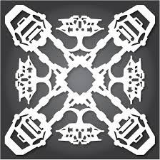 How To Make Star Wars Snowflakes With Paper Scissors And The Force Underwire Wired Com Star Wars Snowflakes Paper Snowflake Template Snowflake Template