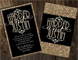 Black And Gold Wedding Invitations Black And Champagne Wedding Invitations Gold Glitter Wedding Invitations Black Wedding Invitations Wedding Invitations Champagne Glitter Wedding Invitations