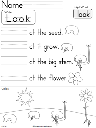 Writing And Read The Word Look Madebyteachers Sight Words Kindergarten Spring Math Kindergarten Kindergarten Books