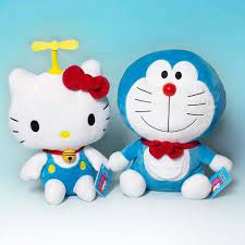 Hello Kitty X Doraemon Plush Doraemon Hello Kitty Kitty