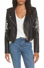 Blanknyc Embellished Faux Leather Moto Jacket Nordstrom Clothes Faux Leather Moto Jacket Jackets
