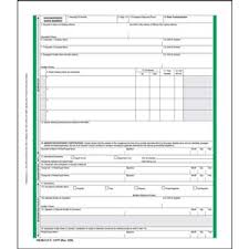 Straight Bill Of Lading Form