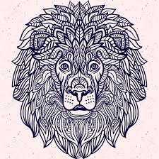 Click the abstract lion coloring pages to view printable version or color it online (compatible with ipad. Detailed Lion In Aztec Filigree Line Art Style Tattoo Coloring Royalty Free Cliparts Vectors And Stock Illustration Image 63444094