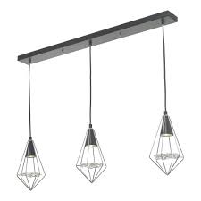 Check spelling or type a new query. Black Pendant Bar Light With Chrome Cages And Glass Lens Inserts
