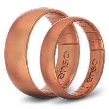 Metal Infused Silicone Rings Elements Collection Enso Rings Silicone Wedding Band Cool Wedding Rings Silicone Wedding Rings