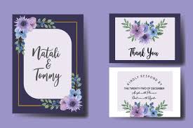 Download Flower Bouquet Watercolor Wedding Invitations Svg Vector 1133426 Card And Invites Design Bundles