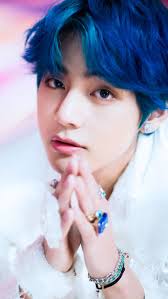 Bts Dispatch X Naver Boy With Luv Rambut Biru Selebritas Gambar Wajah