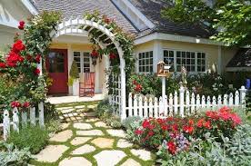 Landscape With Archway Front Yard Landscaping Design Cottage Garden Yard Landscaping