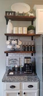 Diy coffee station ideas with farmhouse style * let's get your kitchen organized beautifully with one of these farmhouse style coffee bar ideas. Blue Floral Print Top Coffee Bar Home Coffee Bars In Kitchen Home Decor Kitchen