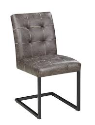 Industrial Dark Brown Dining Side Chair Pack Of 2 190432 Side Chairs Midtown Outlet Home Furnishings