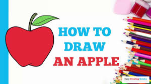 Learn How To Draw An Apple Easy Step By Step Drawing Tutorial For Kids And Beginners Apple Drawing Tutorials For Kids Drawing Tutorial Drawing Tutorial Easy
