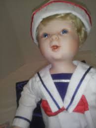 JILL- Ashton Drake Porcelain Doll COA 11" w/pillow & Cotton Candy-1992  Sitting.