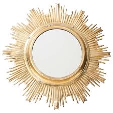 To be over 18 years of age. Solid Brass Sunburst Mirror France 1950s At 1stdibs
