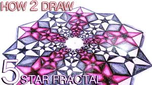 How To Draw Fractals Golden Ratio Star Pattern Sacred Geometry Tutorial