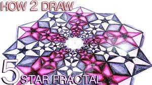 how to draw fractals golden ratio star pattern sacred geometry tutorial