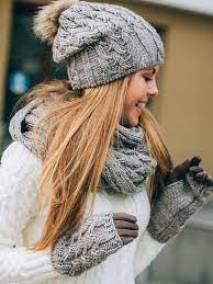 Hat Scarf Gloves Set Hat Scarf Combo Hat Scarf Mittens Hat Etsy Hat Scarf Combo Winter Hats For Women Hat Scarf Gloves Set