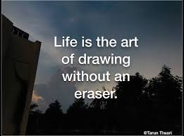 Life Is The Art Of Drawing Without An Eraser Art Life Photo