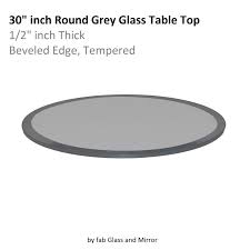 30 Round Glass Table Topper