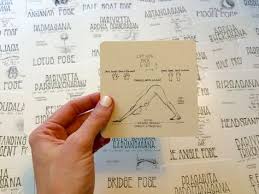 108 Asanas Flashcards Yoga Cards 108yogalove Align Etsy Yoga Poses Names Yoga Flashcards Yoga Cards