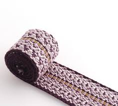 38mm Wide Purple Color Strap Webbing Handmade Diy Webbing Unique Design for  Bag Belt Garment Strap