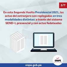 © política ¿cuándo es la segunda vuelta 2021 en perú? Onpe Oficina Nacional De Procesos Electorales Peru Fotos Facebook