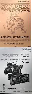 28 inch dual stage snow blower. Manuals And Guides 42229 Snapper Lt 16 Riding Lawn Garden Tractor Mower And Snow Thrower Parts 2 Manuals Buy It No Tractor Mower Garden Tractor Tractors