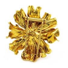 yellow brooch