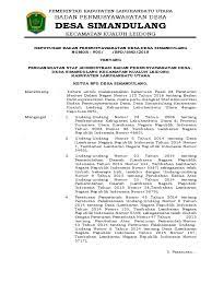 Kegiatan yang dimulai pukul 14.00 wib tersebut dihadiri oleh anggota bpd lama, pj. Sk Operator Bpd Pdf