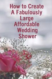 Wedding flower arrangements go beyond the basic centerpieces and bouquets. How To Create A Fabulously Large Affordable Wedding Shower Sabrinas Organizing
