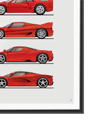 The flagship porsche 911 turbo hybrid could have upwards of 700 hp. Ferrari Flagship Poster By Hive Posters Choice Gear