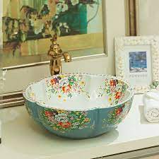 A wide variety of vessel sinks with pattern options are available to you, such as graphic design, others, and total solution for projects. Online Shop New Birds And Flower Countertop Lavobo Ceramic Bathroom Bowl Sink Wash Basin Aliexpress Mobile Ceramic Bathroom Sink Bowl Sink Wash Basin