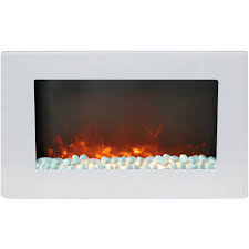 It's changing the standard for electric. Cambridge Callisto 30 In Wall Mount Electric Fireplace In White With Crystal Rock Display