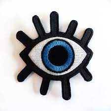 Eye Patch Big Blue Eye Iron On Patches Eyelash Evil Eye Patch Embroidery Diy Denim Jacket Size 3 X 3 4 Approx P118 Big Blue Eyes Handmade Patch Denim Diy