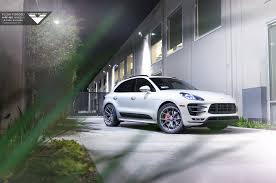 Facelifted White Porsche Macan On Vorsteiner Rims Porsche Macan Turbo Porsche Car Sick