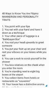 Filipino Mannerism And Personality Traits Filipino Funny Filipino Memes Philippines Culture