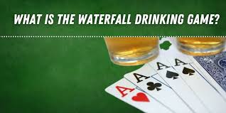 A drinking card game that can be played as a stand alone game or added to other card or board games to add a little drunken fun. How To Play The Waterfall Drinking Game Bar Games 101