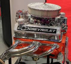 blinged out small block chevy crate motors chevy motors old classic cars pinterest