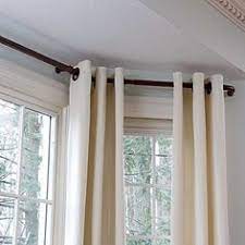 It can be hung halfway up the window, closer to the bottom, or nearly at the top of the window. 38 Bay Window Ideas Curtains And Rods Bay Window Bay Window Ideas Curtains Curtains