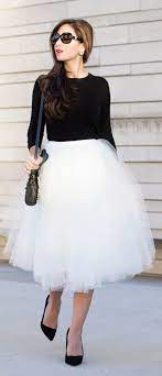 White Tulle Skirt Tulle Skirts Outfit Fashion Tulle Skirt