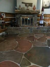 Faux Slate Concrete Floors Gorgeous Home Deco Concrete Floors Flooring