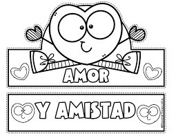 Se titula ellos son amigos y habla sobre dos niños que celebran el cumpleaños de uno de ellos. Corona De San Valentin Para El Dia Del Amor Y La Amistad Ficha Para Colorear En 2021 Manualidades De Papel Para Ninos Amistad Fichas