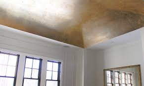 Gold Leaf Ceiling House Styles Interior Decorating Home Decor