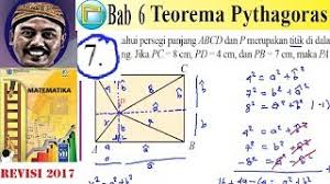 Misal sisi miring (sisi terpanjang) pada sebuah segitiga adalah c, sedangkan dua sisi lainnya adalah. Teorema Pythagoras Matematika Kelas 8 Bse K13 Rev 2017 Lat 6 1 No7 Pembuktian Dg Rumus Youtube