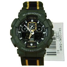 Casio G Shock Military Cloth Watch Ga 100mc 3a Ga 100mc Casio G Shock Military Casio G Shock G Shock