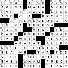 Charlotte bronte's fictional jane crossword clue which last appeared on daily themed crossword april 7 2021 puzzle. 0118 21 Ny Times Crossword 18 Jan 21 Monday Nyxcrossword Com