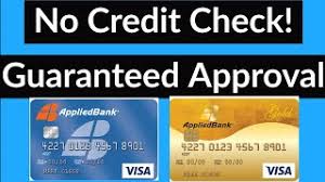 A credit score of below 580 is considered bad, according to the fico scale. No Credit Check Guaranteed Approval Secured And Unsecured Credit Cards From Applied Bank Youtube