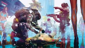 Woman with sword wallpaper, women, artwork, warrior, rain, cyberpunk. Cyberpunk 2077 Trauma Team 4k 8k Team Trauma Cyberpunk 2077 Hd Wallpaper Wallpaperbetter