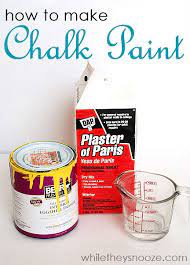 While They Snooze How To Make Chalk Paint Make Chalk Paint Diy Chalk Paint Chalk Paint Projects
