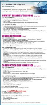 To supervise and manage project efficiently at site. Civil Engineers Quantity Surveyors Job Opportunity 2019 Job Earn Money Network