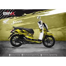 Sketsa motor ninja rr, cara menggambar motor ninja rr, 55+ gambar motor ninja mewarnai, info terpopuler! Sticker Decal Dekal Honda Scoopy New Full Body Yellow Black Graphic Shopee Indonesia